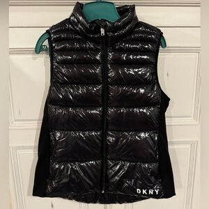 DKNY Shiny Vest (Size S) (Black)
